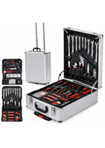 Set Profesional de Scule 399 Piese în Valiză Metalică cu Roți – Chrome Vanadium
