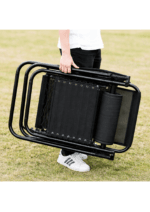 Scaun Pliabil Poziție Reglabilă Tip Sezlong – Suport Pahare Inclus - imagine 3