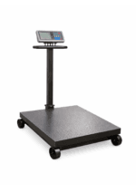 Cantar electronic 1500 kg cu platforma 60x80 cm, pe roti, cu brat rabatabil