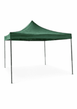 Cort  3x3m Pavilion Verde cu Cadru Metalic Rezistent si Impermeabil