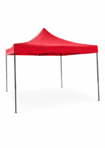 Cort 3x3m Pavilion Rosu cu Cadru Metalic Rezistent si Impermeabil