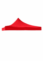 Acoperis 2x2m Rosu pentru Pavilion – Impermeabil, interior Cauciucat – exterior Panzat