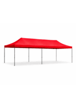 Cort 3×6m-Pavilion Rosu, pliabil, structura metalica, impermeabil