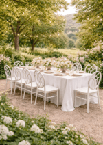 Scaune Chiavari / Gala – Alb Mat | Premium pentru evenimente - imagine 4