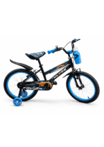 Bicicletă Copii Fulger Speed 18 Inch, Roți Ajutătoare, Albastru