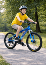 Bicicletă Copii Caraiman Mountain Bike 20/24 Inch, 21 Viteze, Frâne Disc, Albastru - imagine 5