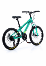 Bicicletă Copii Caraiman Mountain Bike 20/24 Inch, 21 Viteze, Frâne Disc, Turcoaz - imagine 2
