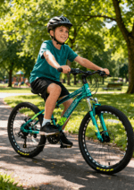 Bicicletă Copii Caraiman Mountain Bike 20/24 Inch, 21 Viteze, Frâne Disc, Turcoaz - imagine 5