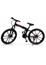 Bicicletă Caraiman pliabilă 26 inch, dublă suspensie, frâne pe disc, 21 viteze - imagine 2