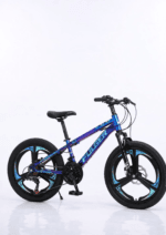 Bicicletă Copii Fulger by Caraiman BC83 MTB, Roți 20 Inch, Frâne pe Disc, 8-12 Ani, Chameleon Albastru-Violet