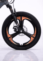 Bicicletă Copii Fulger by Caraiman BC83 MTB, Roți 20 Inch, Frâne pe Disc, 8-12 Ani, Gri Grafit-Portocaliu - imagine 2