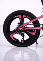 Bicicletă Copii Fulger by Caraiman MTB, Roți 20 Inch, 21 Viteze, Frâne pe Disc, 8-12 Ani, Roz - imagine 3