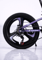 Bicicletă Copii Fulger by Caraiman MTB, Roți 20 Inch, 21 Viteze, Frâne pe Disc, 8-12 Ani, Mov Lila - imagine 3