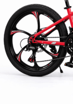 Bicicletă Caraiman MTB, Roți 24/26 Inch, 21 Viteze, Frâne pe Disc, Roșu Aprins - imagine 3