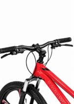 Bicicletă Caraiman MTB, Roți 24/26 Inch, 21 Viteze, Frâne pe Disc, Roșu Aprins - imagine 4