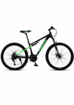 Bicicletă MTB FULGER 24/26 Inch, 21 Viteze, Cadru Oțel, Frâne pe Disc, Suspensie, Shimano