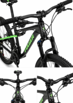 Bicicletă MTB FULGER 24/26 Inch, 21 Viteze, Cadru Oțel, Frâne pe Disc, Suspensie, Shimano - imagine 4