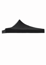 Acoperis 3x3m Negru pentru Pavilion - Impermeabil, interior Cauciucat - exterior Panzat