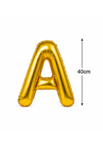 Baloane 40cm Litere Folie Aurii A-Z