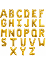 Baloane 70cm Litere Folie Aurii A-Z - imagine 2
