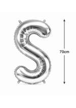 Baloane 70cm Litere Folie Argintii A-Z