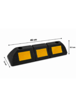 Opritor Roți Auto Reflectorizant din Cauciuc Vulcanizat – 48 cm
