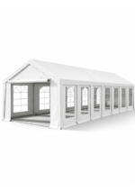 Cort pentru evenimente 6×14 m – PVC rezistent, cadru oțel galvanizat