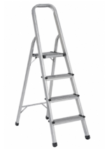 Scara Pliabila din Aluminiu cu 4 Trepte si Platforma – Usoara, Rezistenta si Stabila pentru Uz Casnic