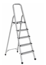 Scara Pliabila din Aluminiu cu 5 Trepte si Platforma – Usoara, Rezistenta si Stabila pentru Uz Casnic