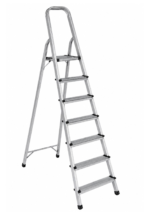 Scara Pliabila din Aluminiu cu 7 Trepte si Platforma – Usoara, Rezistenta si Stabila pentru Uz Casnic