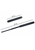 Baston Telescopic Police 50 cm – 3 Segmente din Oțel cu Husă pentru Curea - imagine 2